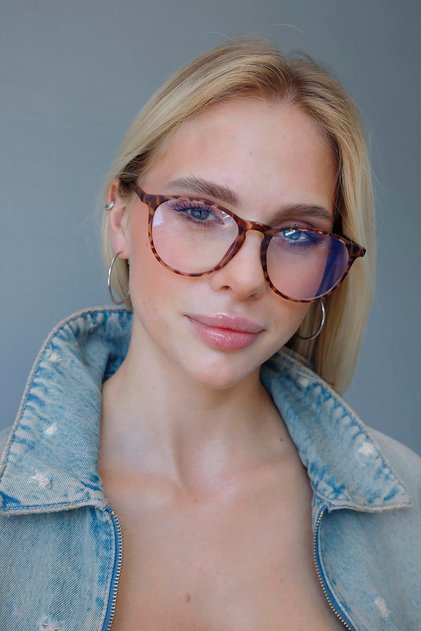 Avatea Matt Tortiese Blue Light Protective Glasses