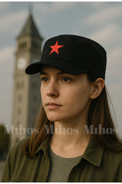 Mihos Unisex Black Star Che Guevara Fidel Castro Hat- Trendyol