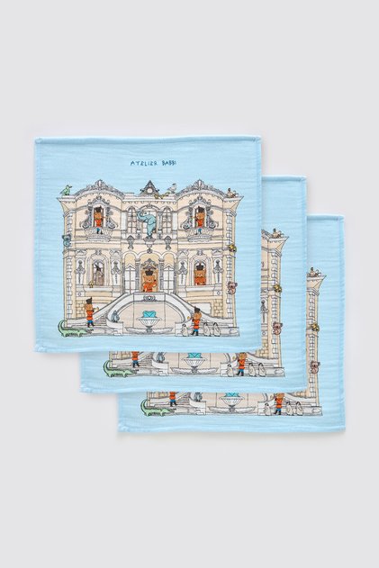 100% Cotton 3-Piece Mouth Cloth Set - Küçüksu Pavilion