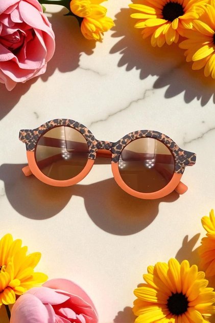 Nordic Cute Children's Sunglasses Unisex Leopard Patterned 1-7 Years Old