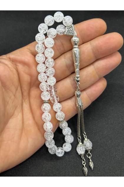 Gift Natural Necef Stone Prayer Beads – 8 mm – Purification and Clarity Stone