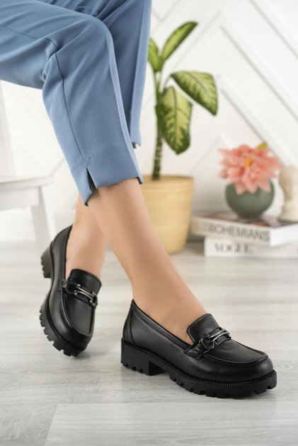 Pantofi casual cu cataramă pentru femei, din piele naturală, DC3500