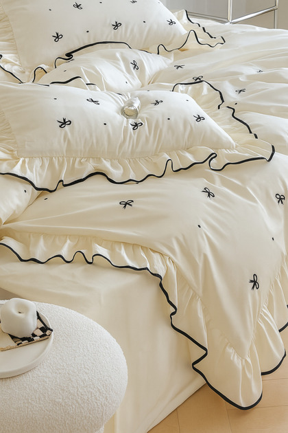 طقم غطاء لحاف مزدوج من Soft Elegance مصنوع من القطن بنسبة 100%