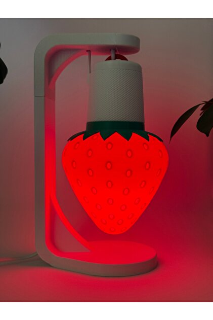 cevizdizayn ABAJUR - ÇİLEK MASA GECE LAMBASI - FRULAMP ÇİLEK