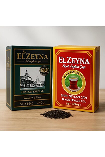 El Zeyna Ceylon Çay 450 gr 2'li Paket – Yumuşak ve Sert İçim