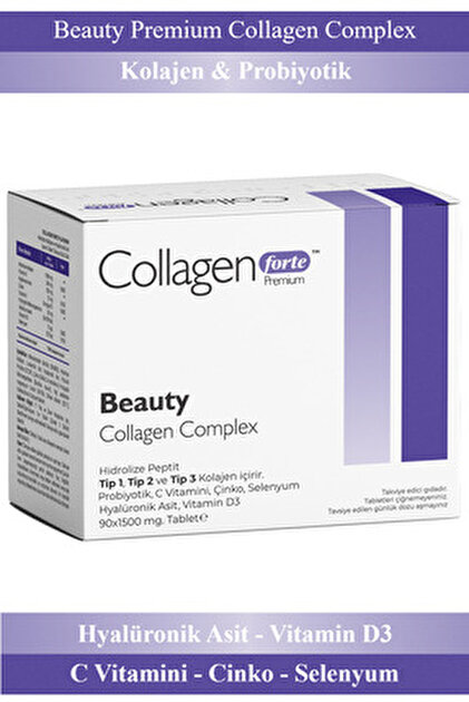 Collagen Forte Platinum Glutatyon, 500mg, L-Glutathione, Hyalüronik Asit & C Vitamini Collagen Forte Platinum Glutatyon, 500mg, L-Glutathione, Hyalüronik Asit & C Vitamini