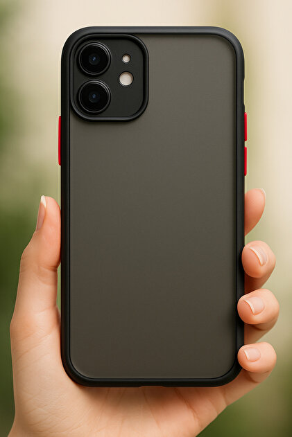Fibaks İphone 11 Uyumlu Kılıf Mat Parmak Izi Yapmaz Kamera