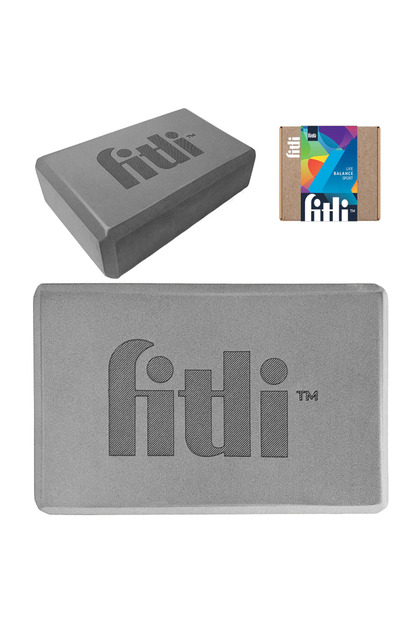Cub pentru Yoga si Pilates, 23x15cm,FitLi, Gri