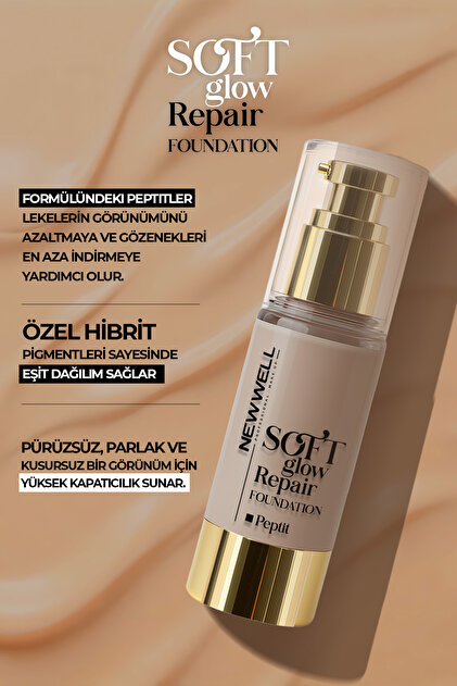New Well Mocha Soft Glow Repair Foundation Yumuşak Işıltılı