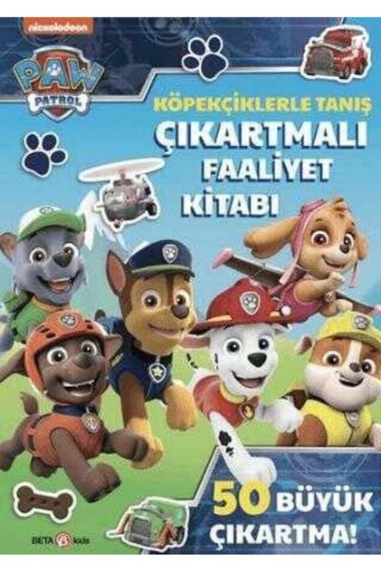 Paw Patrol Köpelçiklerle Tanış Çıkartmalı Faaliyet Kitabı