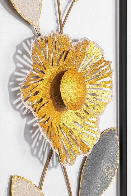 ENZODEKOR Zo Orchid Metal Duvar Tablosu, Ev Ofis Duvar Panosu