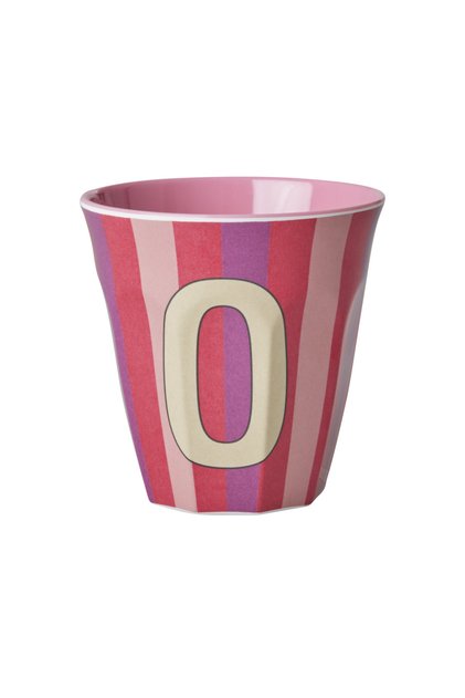 Melamin Çizgili Bardak - Pembe O