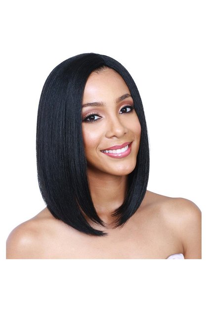Short Straight Hair Wig Black