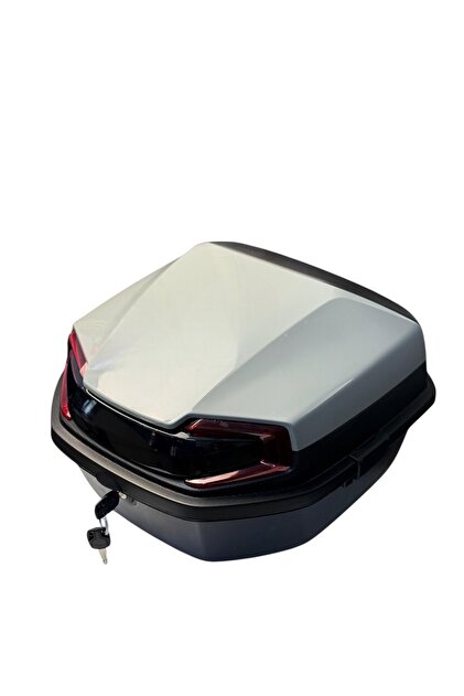 GİZA MOTOR Motosiklet Arka Çanta 33 Lt Kapasite Metalik (Parlak