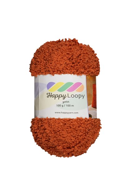 Happy Loopy Örgü İpi - 100g / 100m | %100 Polyester Buklet Doku | Yumuşak ve Kabarık Doku