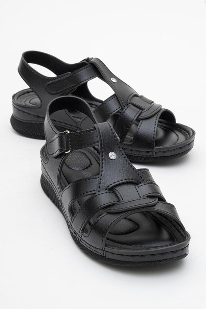 Women's Velcro Sandals Black