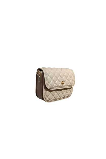 Quilted Crossbody Bag Ecru