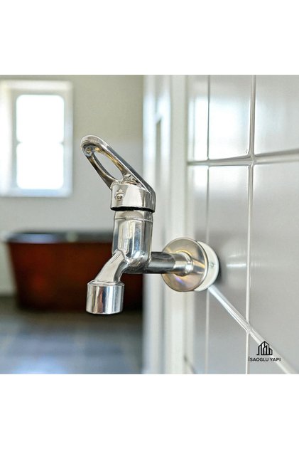 Chrome Faucet Wall Open Close Mix Faucet Brass Stainless Faucet