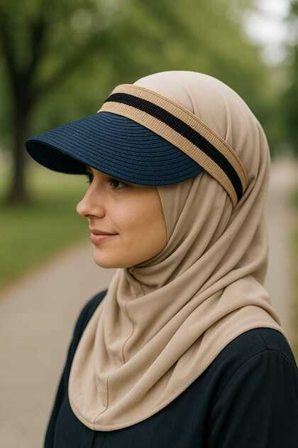 Colorful Stylish Visor Hat - Stretch Fitting Shadow