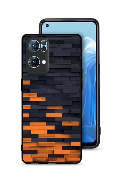 جراب حماية خشبي لهاتف Oppo Reno7 Pro 5G