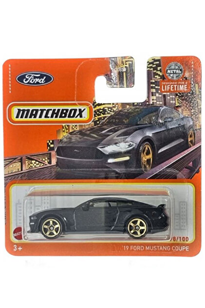 HOT WHEELS Matchbox - '19 Ford Mustang Coupe - Siyah (1/64) 2024