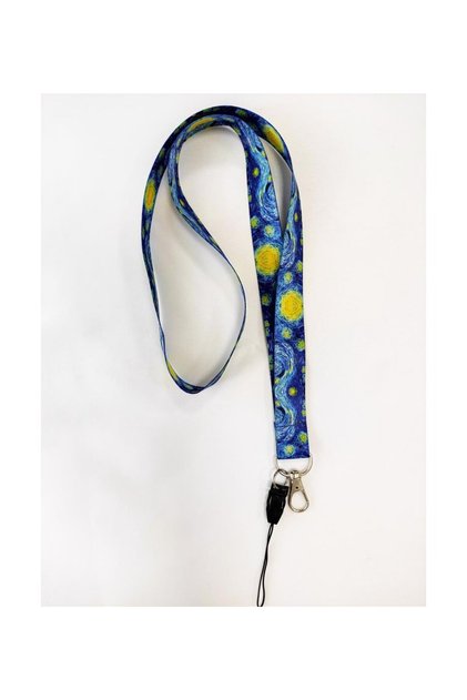 Van Gogh Starry Nights Name Badge Neck Strap Lanyard
