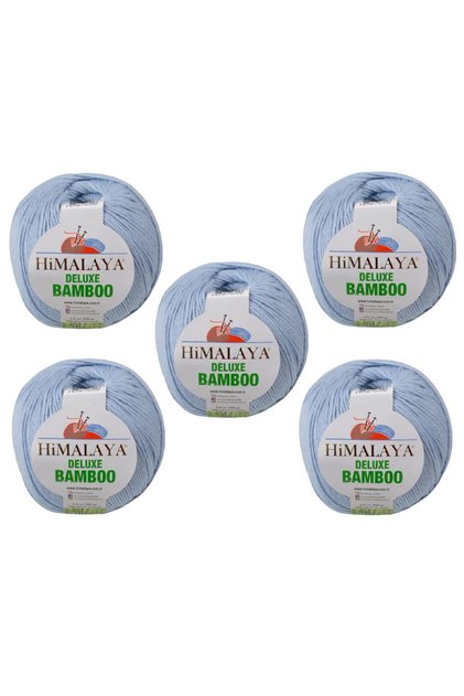 Deluxe Bamboo, 5 Yumak, 500g Gram, Cardigan Sweater Yarn 124-13