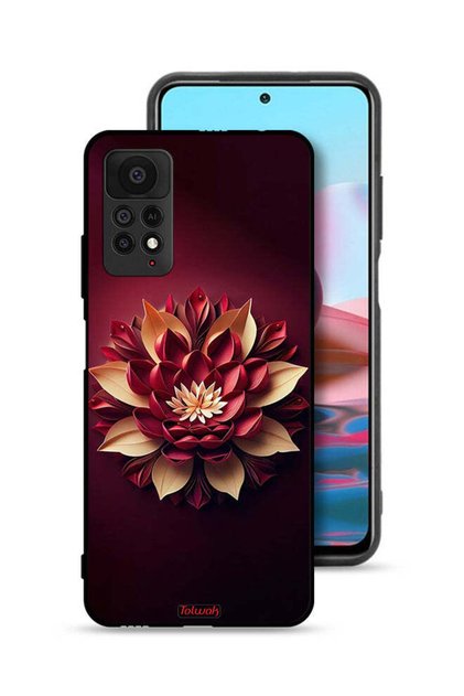 غطاء حماية لهاتف شاومي ريدمي نوت 11 برو 5G بتصميم زهور تجريدية