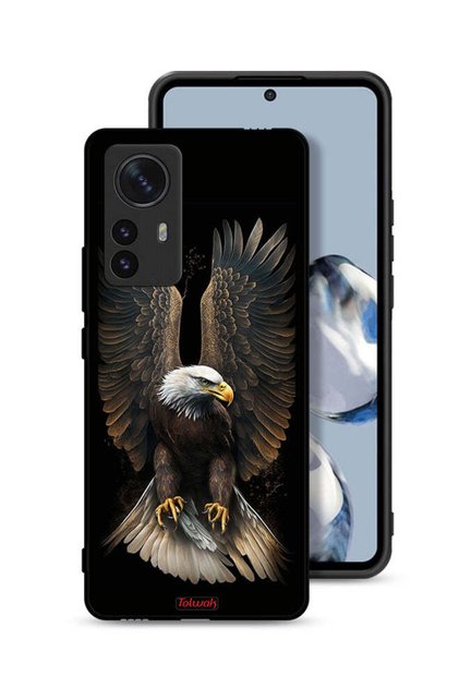 غطاء حماية لهاتف Xiaomi 12S Pro بتصميم أجنحة النسر المنتشر