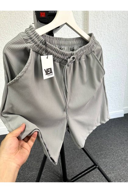 Ottoman Corded Fabric Regular Fit Men's Shorts