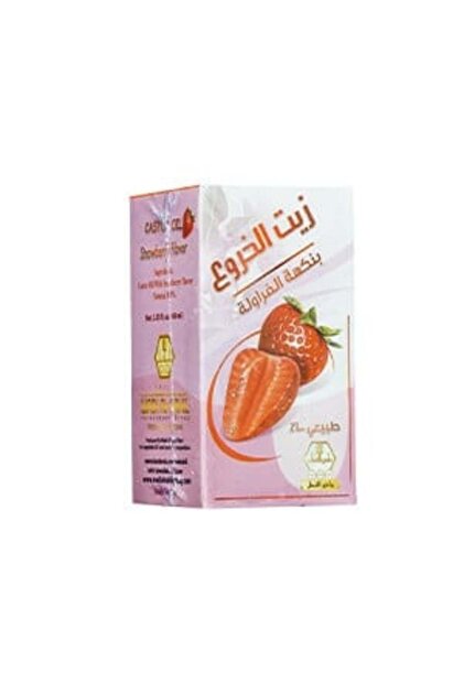 Wadi Al Nahil--castor Oil Straw 60ml (8571) --- وادي النحل زيت الخروع بالفراولة 60مل