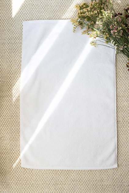 Alba Single Towel Bath Mat 50X80 White