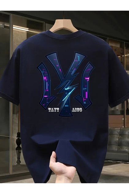 New York Lightning Printed Oversize T-Shirt