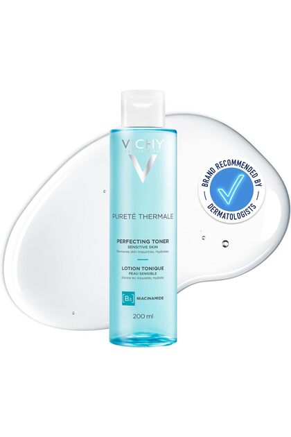 Vichy Puretac Thermale Perfecting Facial Toner, 6.7 Fl oz
