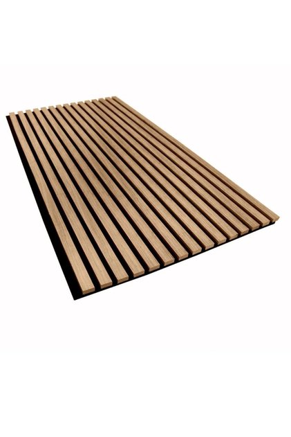 60 X275 TEAK Renk Akustik Duvar Paneli MDF / 3 TARAFI KAPLIDIR