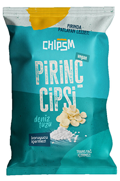 CHIPSM PİRİNÇ CİPSİ DENİZ TUZLU 5'Lİ PAKET