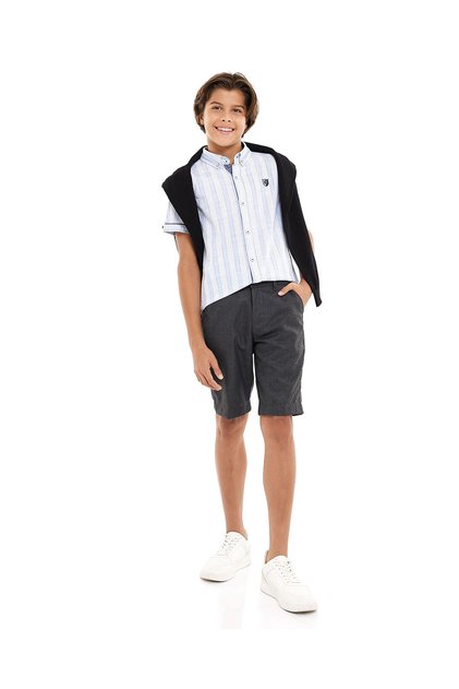 Grey Boys Shorts 5-16Y