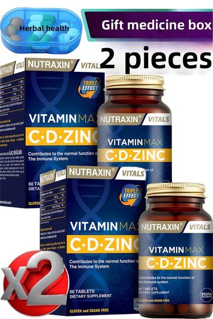 2 vitamin max 60 tablets - (vitamin c-vitamin d-zinc)