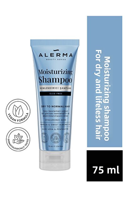 Sulfate-Free Travel Size Shampoo for Dry and Lifeless Hair 75 ml