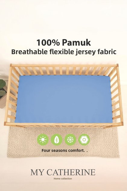 100% Cotton Combed Cotton Elastic Baby Bedsheet |   Mother's Side & Park Bed |   60X120Mm |   70 X 110 |   70X120Mm |   70X140Mm