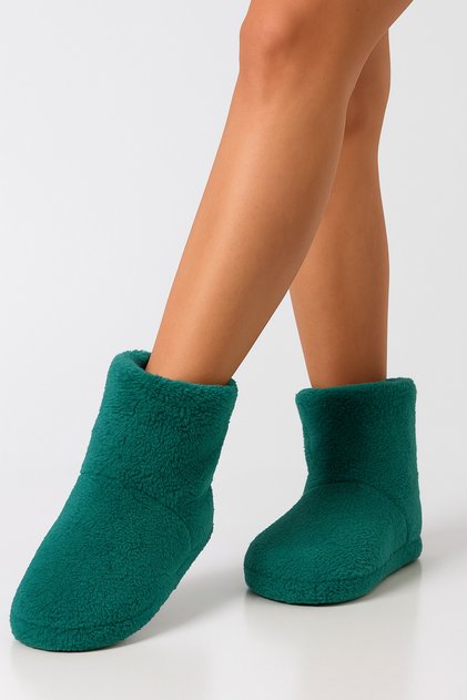 Women's Home Shoe Boots with Fleece Inside Plush, Thick and Non-Slip Sole