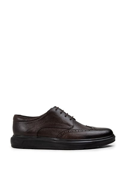 Genuine Leather Brown Comfort Casual Men's Shoes
