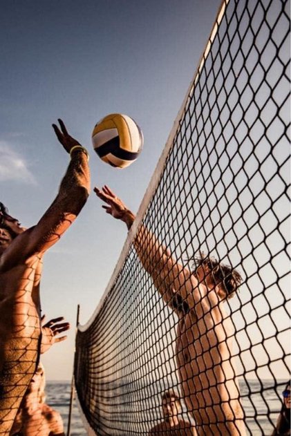 Premium çok kullanışlı 9.5 metre voleybol filesi pratik çantalı Beach&okul&sahil&otel Tipi Voleybol