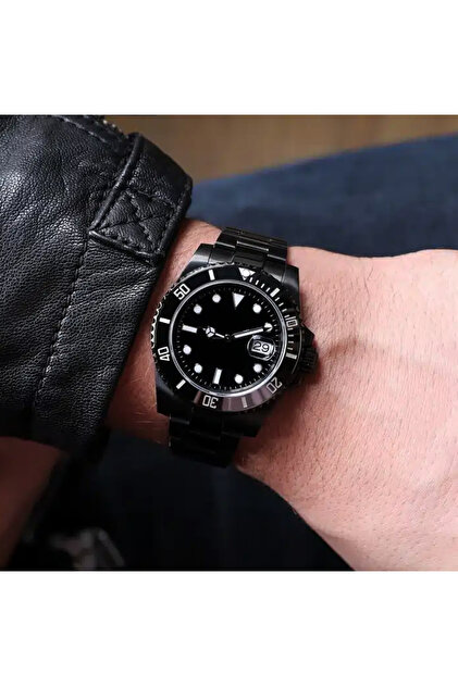 Steel Cord Men's Wrist Watch in Premium Series Black Color Special Box
