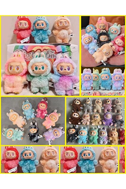 OYUNCAKSAHİLİ Labubu Canavarlar 2 Adet Birden Peluş Love Happines
