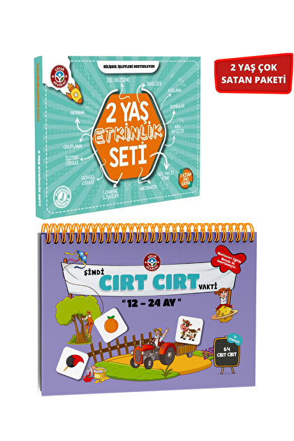 Çocuk Akademi 2 Yaş Etkinlik Seti Ve 12-24 Ay Cırt Cırtlı Ikili