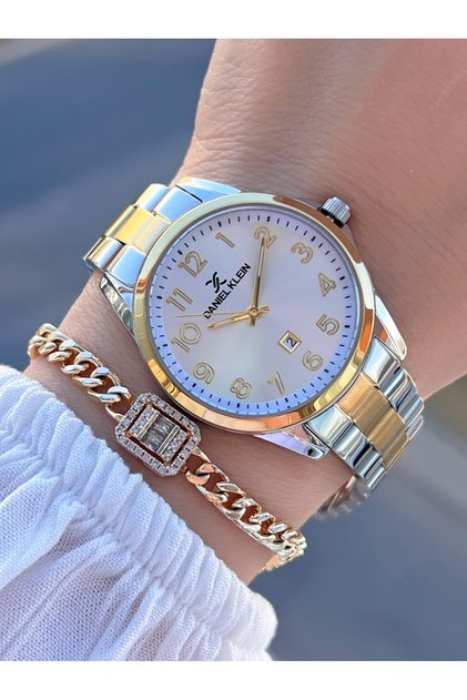 Steel Cord Colorfast Yellow/Silver 30 Mt Water Resistant Women's Wristband with Gift