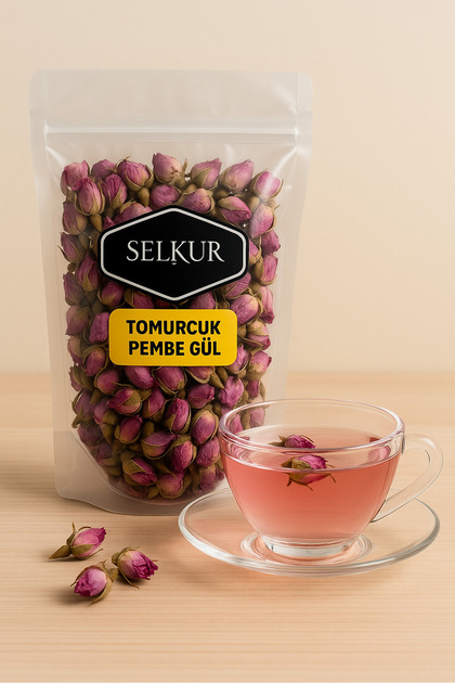 Tomurcuk Gül Kurusu Pembe 100gr (ELENMİŞ, KATKISIZ, KOKULU)