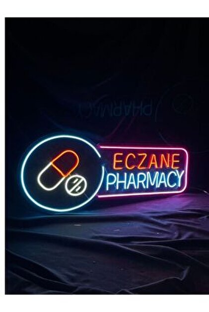 vinyuup Eczane Pharmacy Neon Led Yazı Görse - Fiyatı, Yorumları