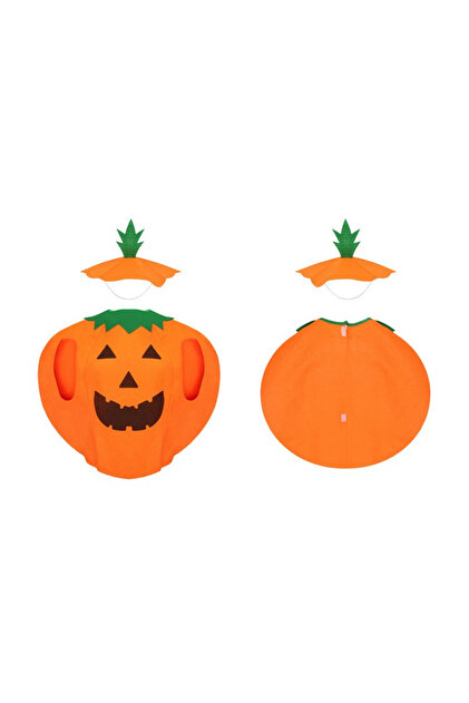 Costum De Halloween Pentru Copii Happy Pumpkin idealSTORE, Tinuta Completa, Material Moale, Aspect A
